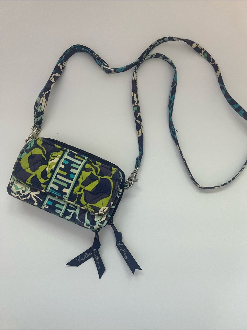 Vera Bradley All-in-One Crossbody Bag Purse In Katalina Blue